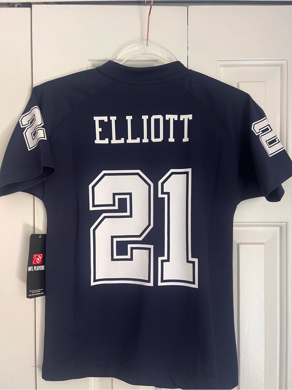 Kids small 8 Navy Elliott #21 Football Jersey Cowboys